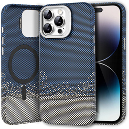 Etui do iPhone 14 Pro, Frame Kickstand, do MagSafe, Sand Blue