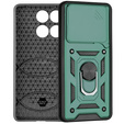 Etui pancerne do Motorola Edge 60 / 60 Fusion, CamShield Slide, zielone