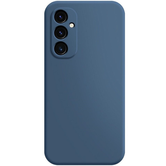 Etui do Samsung Galaxy A25, Silicone Lite, granatowe + szkło 9H