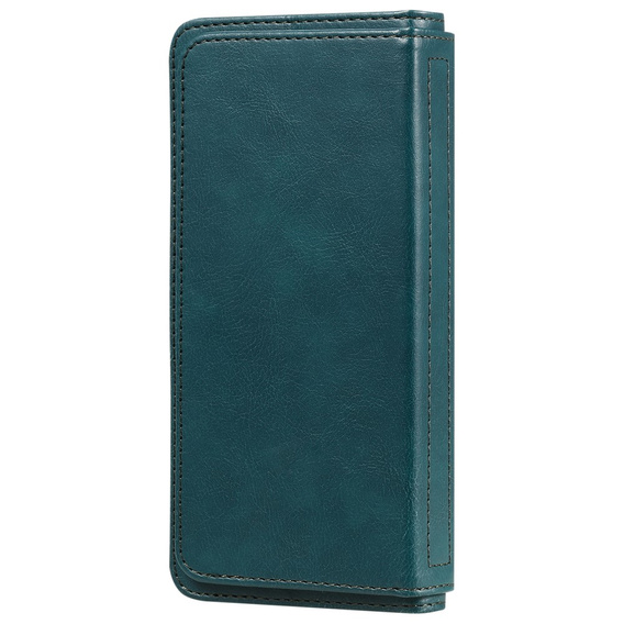 Etui z klapką do Samsung Galaxy A55 5G, 10 Card Slots Wallet, zielone