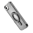 Etui do iPhone 16e, Glittery Magnetic Kickstand, czarne