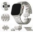 Bransoleta do Apple Watch 1/2/3/4/5/6/7/8/9/10/11/SE Ultra 1/2/3 42/44/45/46/49mm, Srebrna