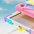 Pancerne etui do Samsung Galaxy Tab A11+, z podstawką i paskiem na ramię – wielokolorowe