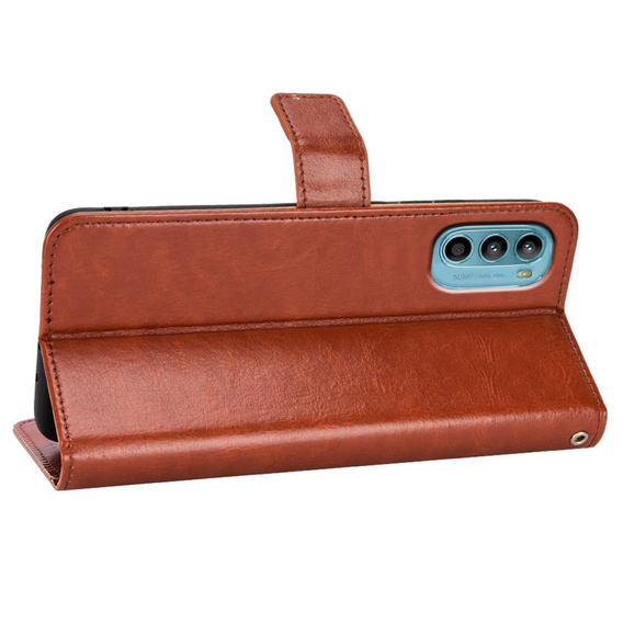 Etui Wallet do Motorola Moto G52 / G82 5G, Brown