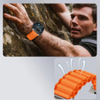 Pasek Nylonowy do Apple Watch 1/2/3/4/5/6/7/8/9/10/11/SE Ultra 1/2/3 42/44/45/46/49mm, Pomarańczowy