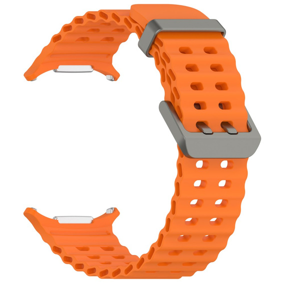 Pasek Silikonowy do Samsung Galaxy Watch Ultra 47mm (2025 / 2024), Pomarańczowy