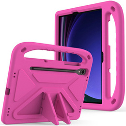 Etui dla dzieci do Samsung Galaxy Tab S10 Lite / S10 FE / S9 FE, z uchwytem, różowe