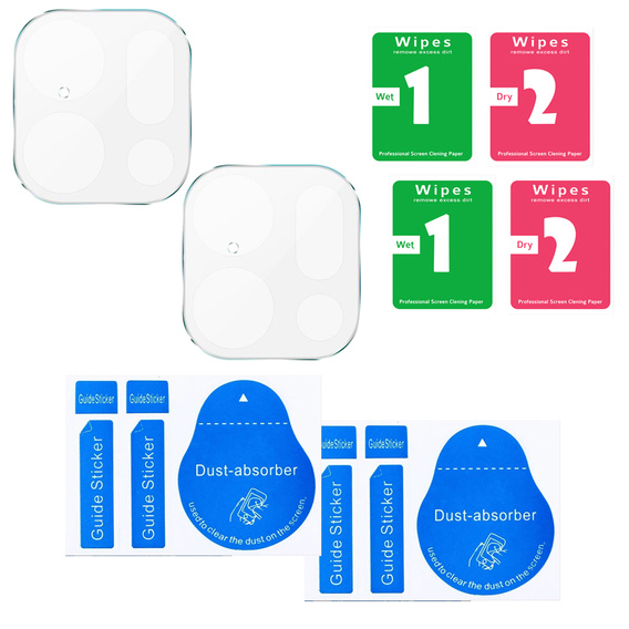 2x Szkło hartowane na aparat ERBORD do Oppo Find X9, Przezroczyste