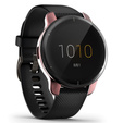 2w1 Etui z Osłoną Silikonową na ekran do Garmin Venu 2 Plus, Różowe