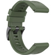 Pasek Silikonowy QuickFit 20mm do Garmin Fenix 5S/6S/7S/ 8 43mm, Ciemnozielony