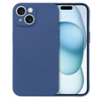 Etui do iPhone 15 Plus, Silicone Lite, granatowe