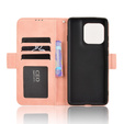 Etui z klapką do Motorola Edge 60 / 60 Fusion, Card Slot, różowe