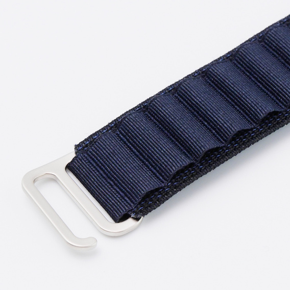 Pasek Nylonowy do Apple Watch 1/2/3/4/5/6/7/8/9/10/11/SE Ultra 1/2/3 42/44/45/46/49mm, Granatowy