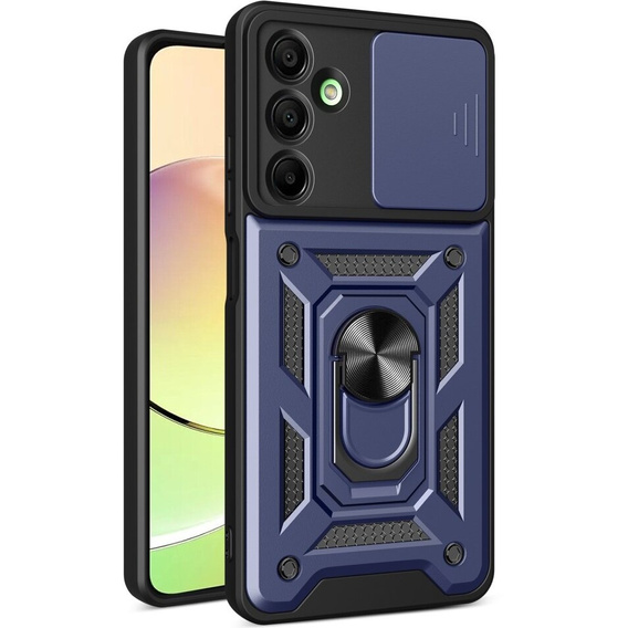 Etui pancerne do Samsung Galaxy A16 / A16 5G, CamShield Slide, niebieskie