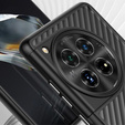 Etui do OnePlus 12 5G, Fusion Twill Stripe, przezroczyste / czarne