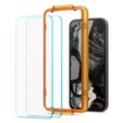 Szkło Hartowane z ramką do montażu SPIGEN Alm Glas.TR do Google Pixel 8A  (2 sztuki)