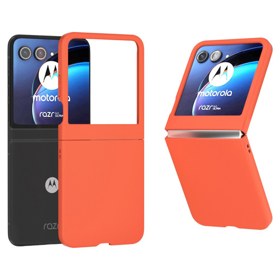 Etui do Motorola Razr 50 5G / Razr 60 5G, PC Case, pomarańczowe