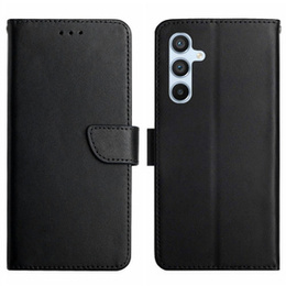 Etui z klapką do Samsung Galaxy A35 5G, Nappa Texture Wallet, czarne
