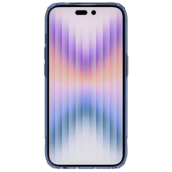 OUTLET Etui NILLKIN do iPhone 14 Pro Max, Nature TPU, przezroczyste / niebieskie