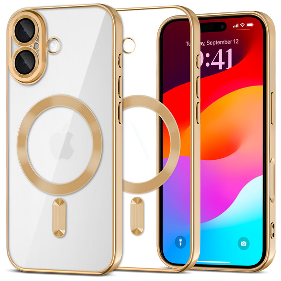 Etui do iPhone 17 Electro MagSafe – złote