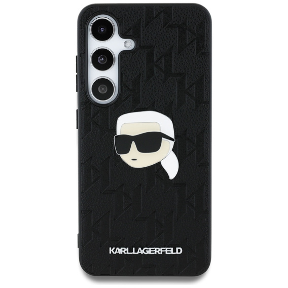 Etui Karl Lagerfeld do Samsung Galaxy S25 Ultra, Leather Monogram Ikonik, czarne