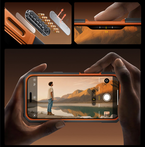 Etui SUPCASE UB Grip Pro Mag MagSafe do iPhone 17 Pro Max – Clear / Coral