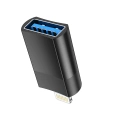 Adapter HOCO UA17 OTG USB-A (żeński) do Lightning (męski) – czarny