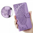 Etui z klapką do T Phone 2 5G, Butterfly, fioletowe