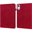 Etui do Xiaomi Redmi Pad SE 11", Flowers, czerwone