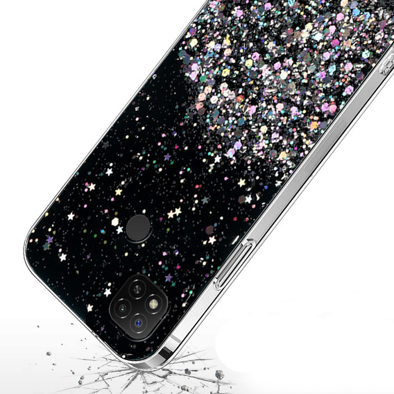 Etui do Xiaomi Redmi 9C, Glittery, czarne