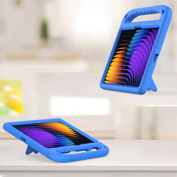 Etui dla dzieci do Xiaomi Pad 7 / 7 Pro, z uchwytem, niebieskie