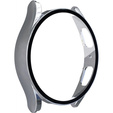 2w1 Etui + Szkło Hartowane do Samsung Galaxy Watch 5 40mm, Srebrne