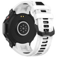 Pasek Silikonowy do Amazfit T-Rex 3, Biały / Czarny