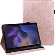 Etui do Samsung Galaxy Tab A8 10.5 SM-X200 SM-X205, Flowers, różowe rose gold