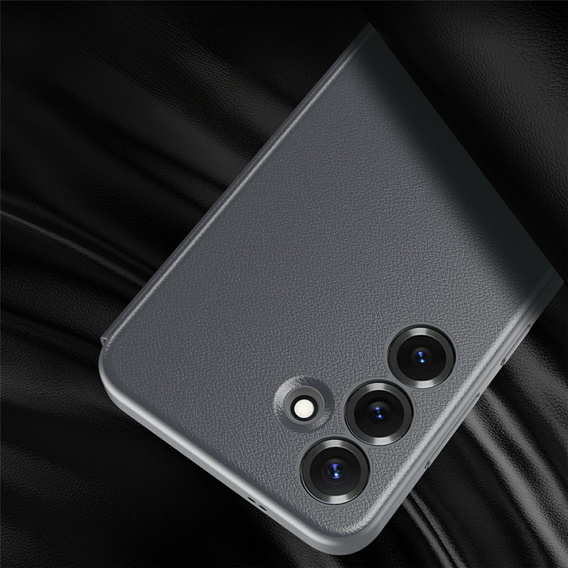 Etui do Samsung Galaxy S25 FE, Smart View Window Leather, szare