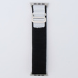Pasek Nylonowy do Apple Watch 1/2/3/4/5/6/7/8/9/10/11/SE Ultra 1/2/3 42/44/45/46/49mm, Czarny / Biały