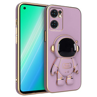 Etui do Oppo Reno 7 5G, Astronaut, fioletowe