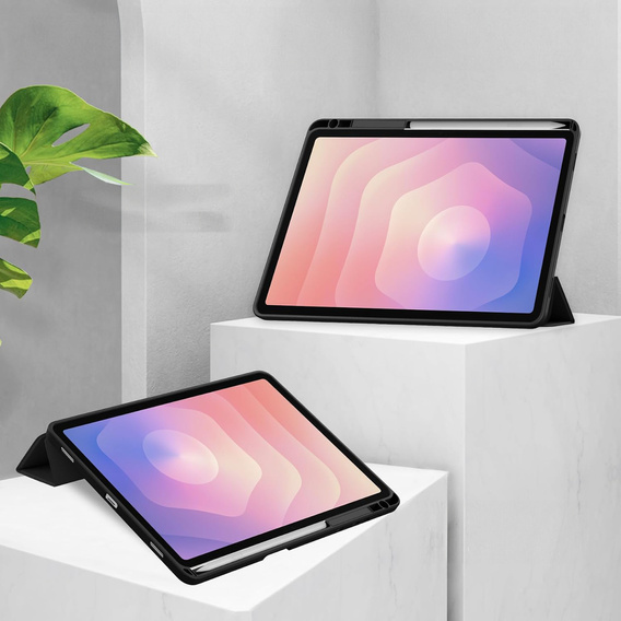 Etui do Samsung Galaxy Tab S11 Ultra, Smartcase Hybrid, z miejscem na rysik, czarne