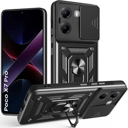 Etui pancerne do Xiaomi Poco X7 Pro 5G, CamShield Slide, czarne