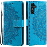 Etui z klapką do Samsung Galaxy A05s 4G, Mandala, niebieskie