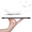 Etui do Samsung Galaxy Tab S9 FE+ Plus, Smartcase z miejscem na rysik, szare