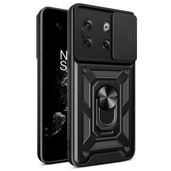 Etui pancerne do OnePlus 10T 5G Camera Slide, CamShield Slide, czarne