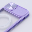 Etui do iPhone 15 Plus, Slide Camera Magsafe, fioletowe