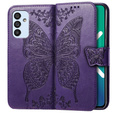 Etui z klapką do Samsung Galaxy M23 5G / M13, Butterfly, fioletowe