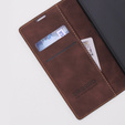 Etui do Motorola Moto E13 4G, ERBORD Vintage portfel z klapką, kawowe
