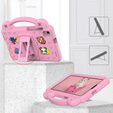 Etui do Samsung Galaxy Tab A7 Lite 8.7 T220/T225, Cute Patterns, z podstawką, Różowe