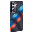 Etui do Samsung Galaxy S25, Carbon Fiber MagSafe, granatowe
