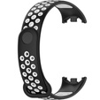 Pasek Silikonowy do Xiaomi Smart Band 10 / 9 / 8, Czarny / Biały