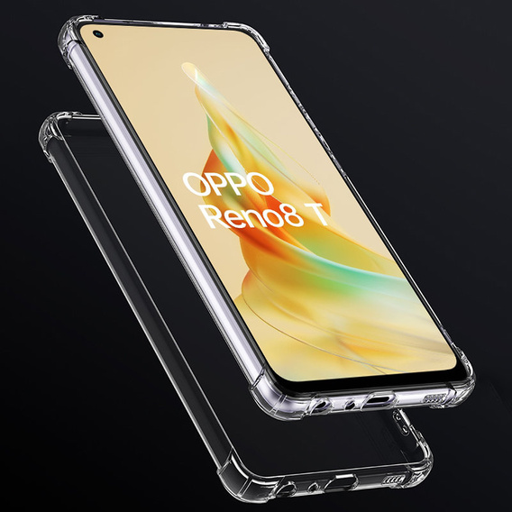 Etui do Oppo Reno8 T, Dropproof, Przezroczyste