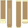 Uniwersalna Bransoleta Milanese 18mm, Złota